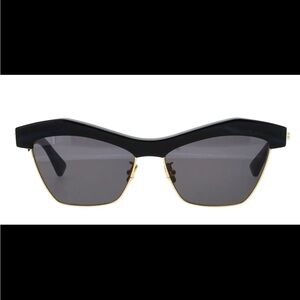 Bottega Veneta BV1099S-001 57MM Black / Grey Cat Eye Women Sunglasses 145mm